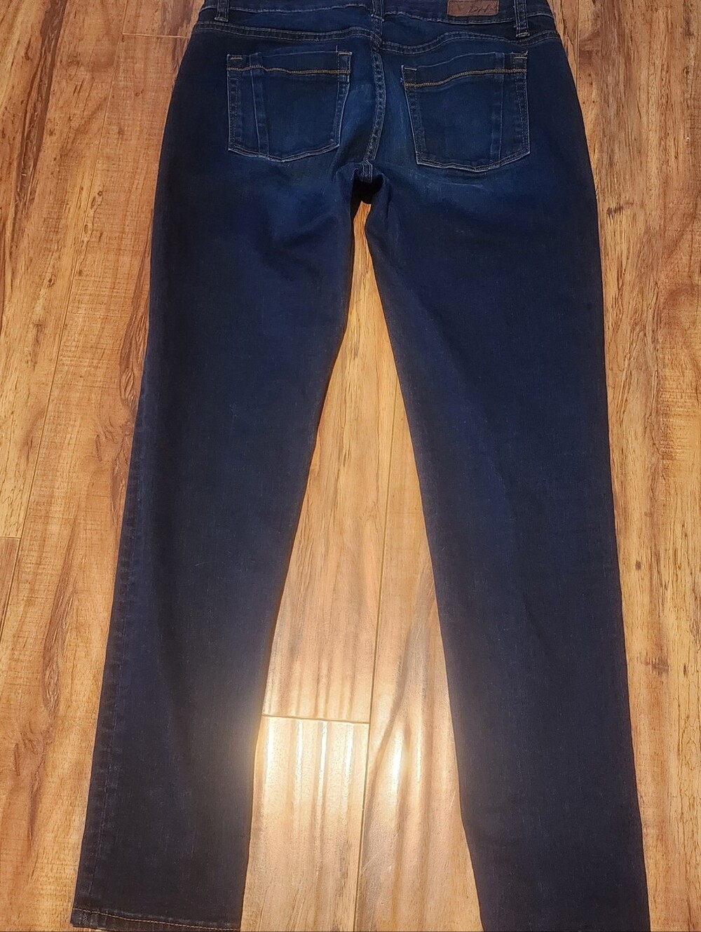 Womans Dark Blue Denim Jeans - Stretch Slim Fit